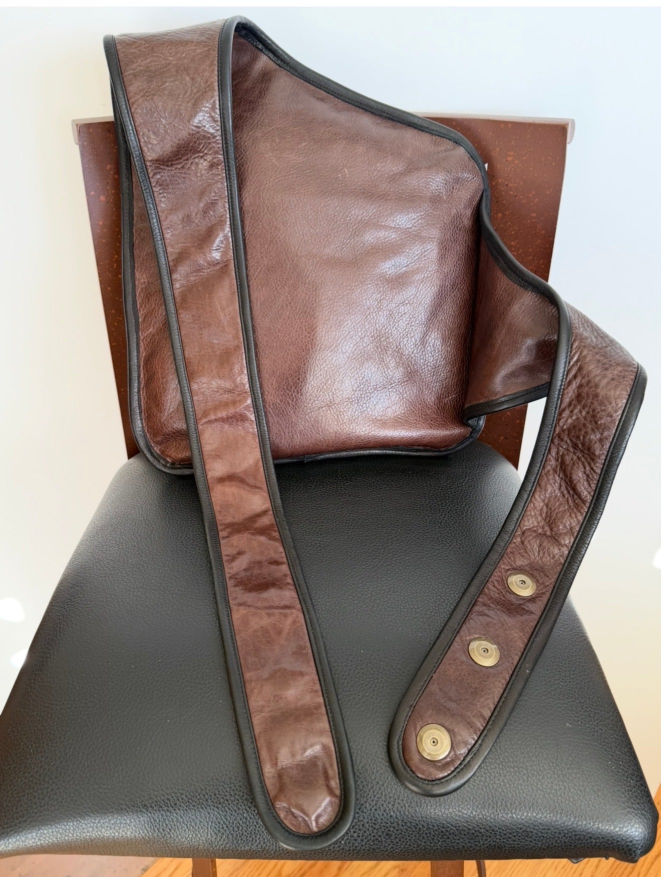 Leather Cross Body Saddle Bag