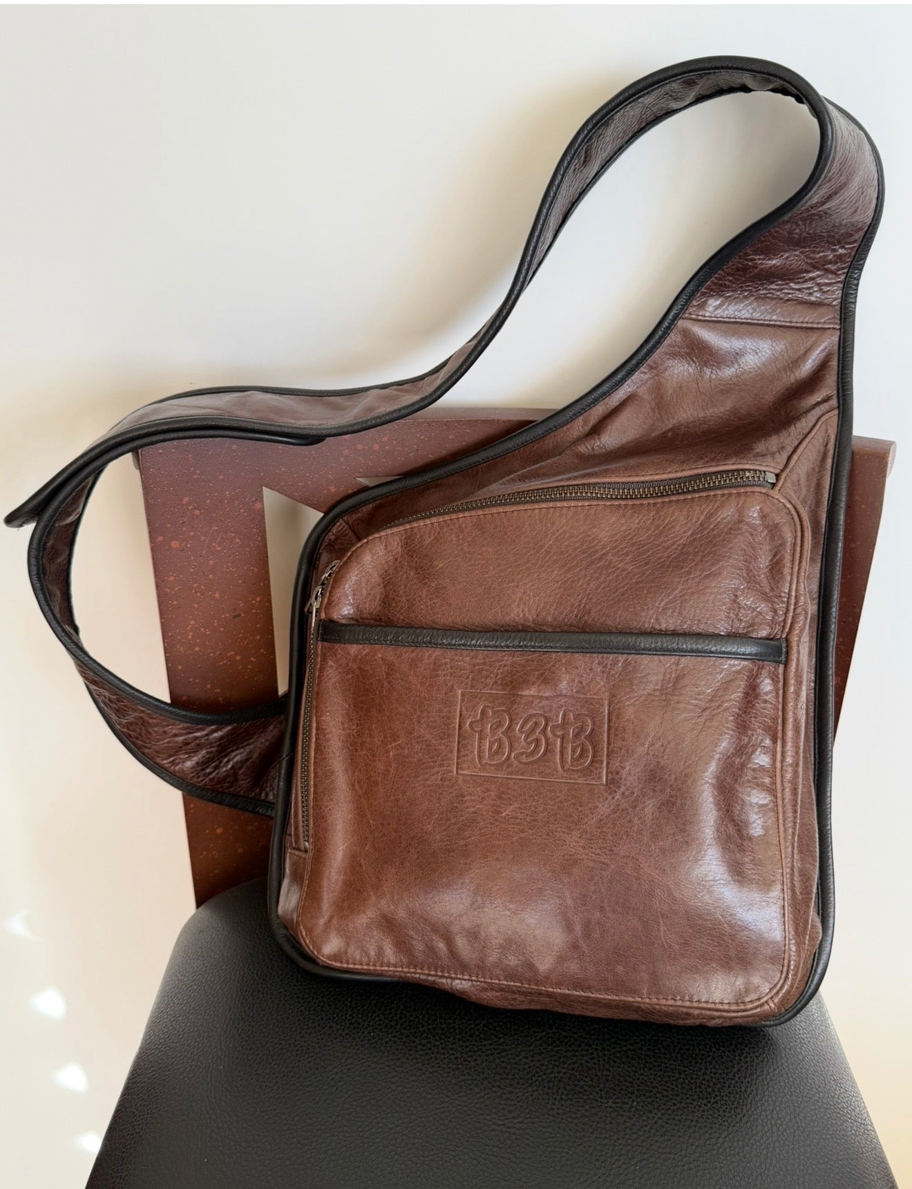 Leather Cross Body Saddle Bag